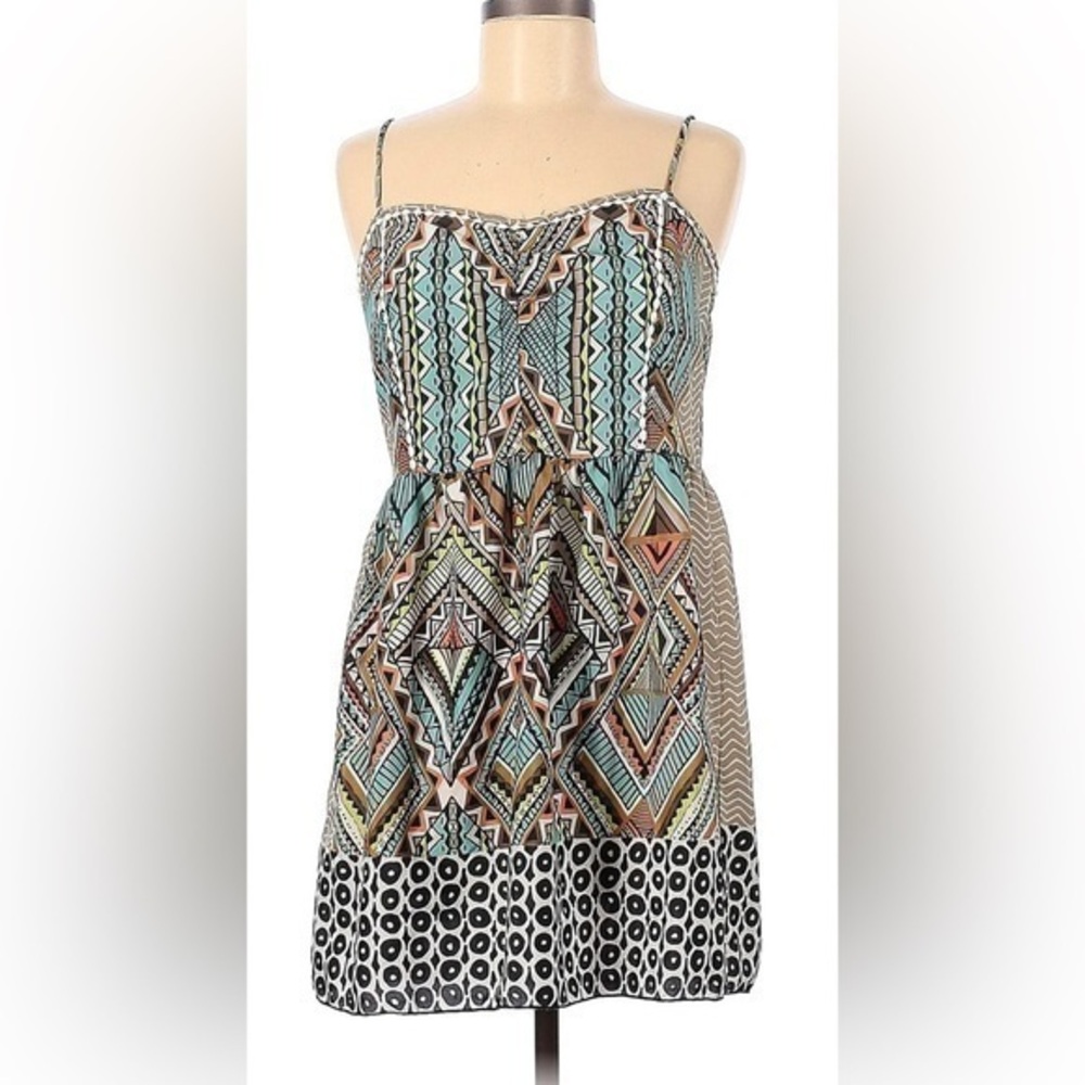 Living Doll Women multi print Casual Dress small